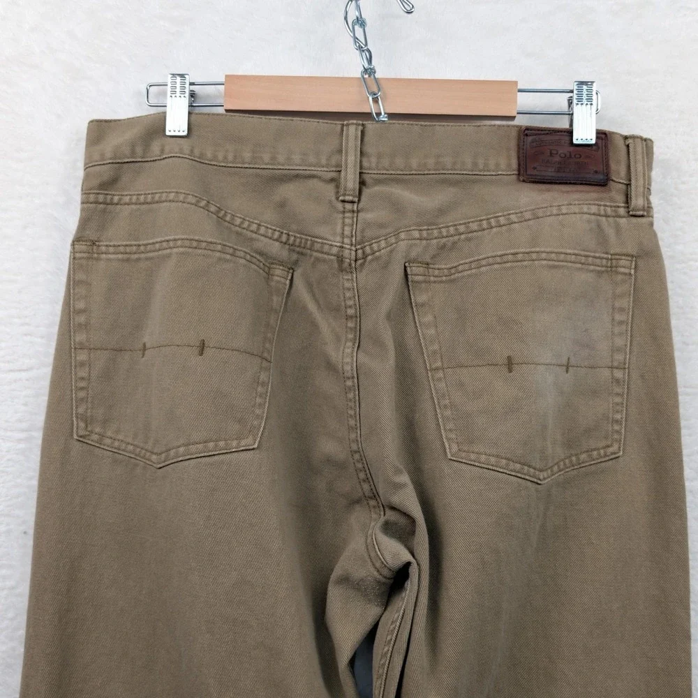 Polo Ralph Lauren Jeans Men's 38x32 Tan Brown Straight Leg Classic 867 Workwear